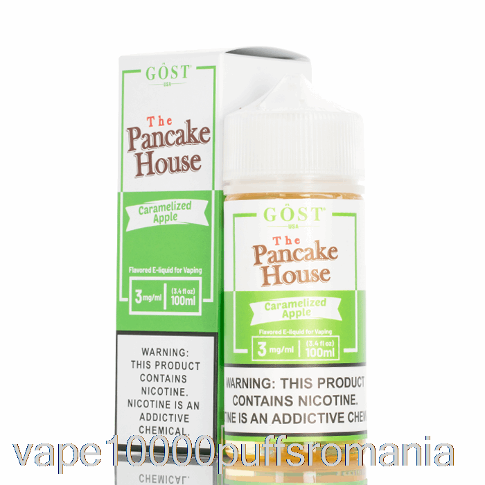 Vape Romania Mere Caramelizate - The Pancake House - Gost Vapor - 100ml 6mg